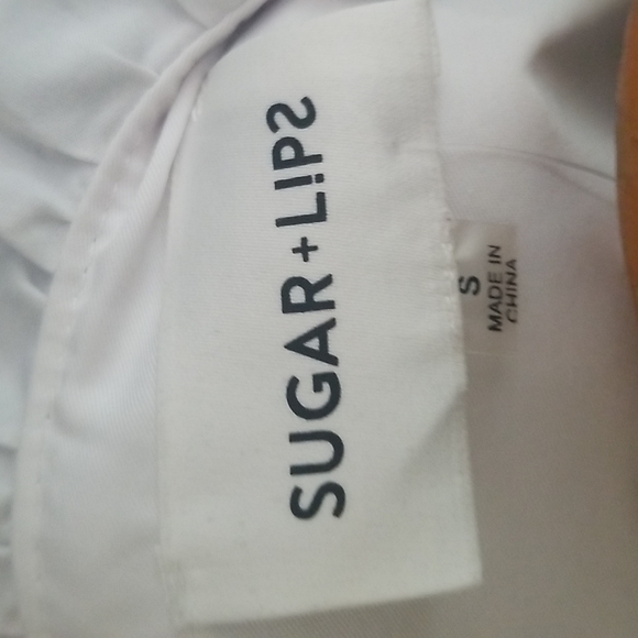 Sugar Lips peplum top womens size S - Picture 8 of 9